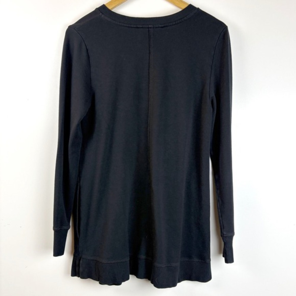 Soft Surroundings Siesta Soft Tunic Black V-Neck Long Sleeve XS‎ - Picture 3 of 8
